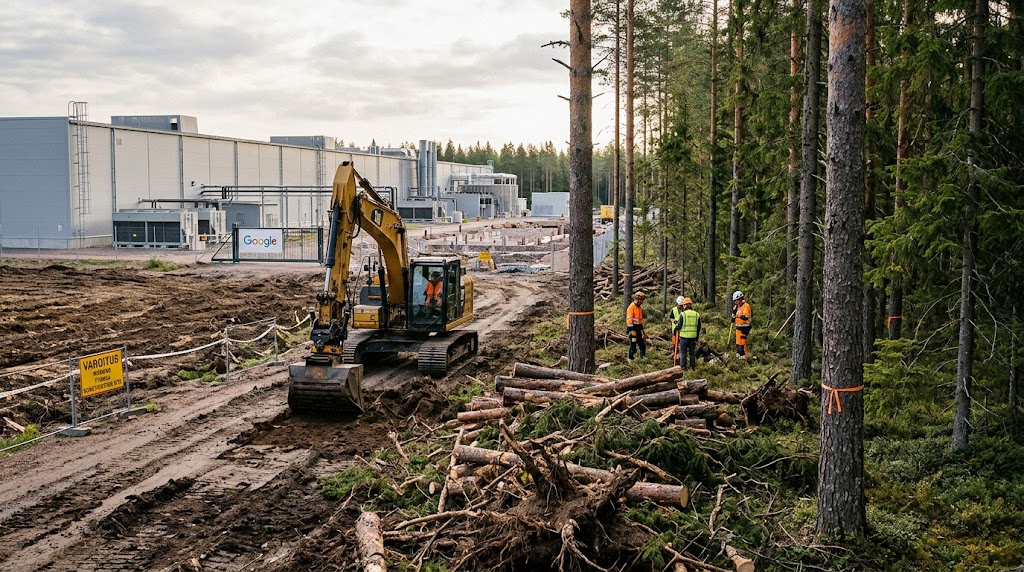 Google destruye bosque en Finlandia